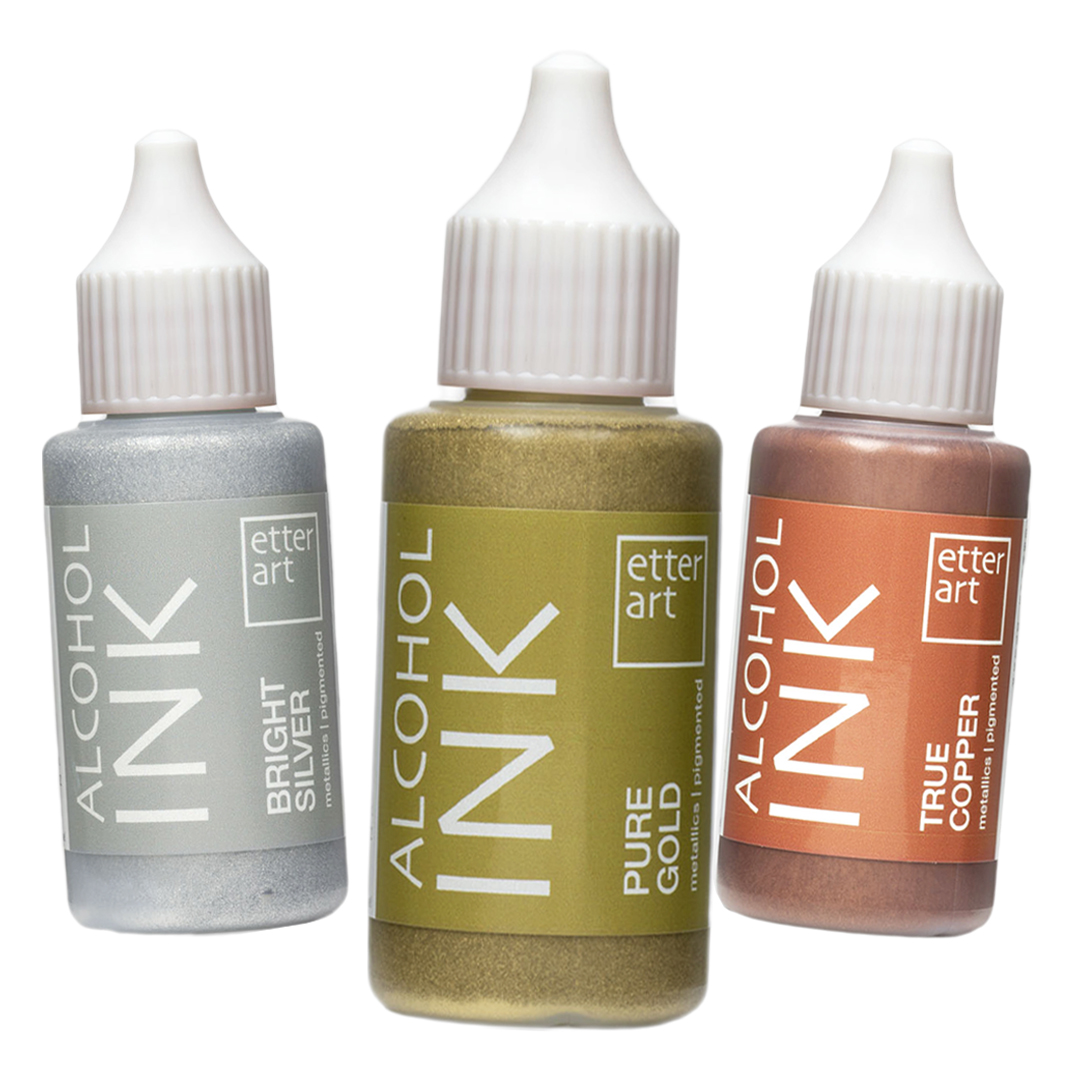 Etter Art ALCOHOL INK Metallic in 3 Colors