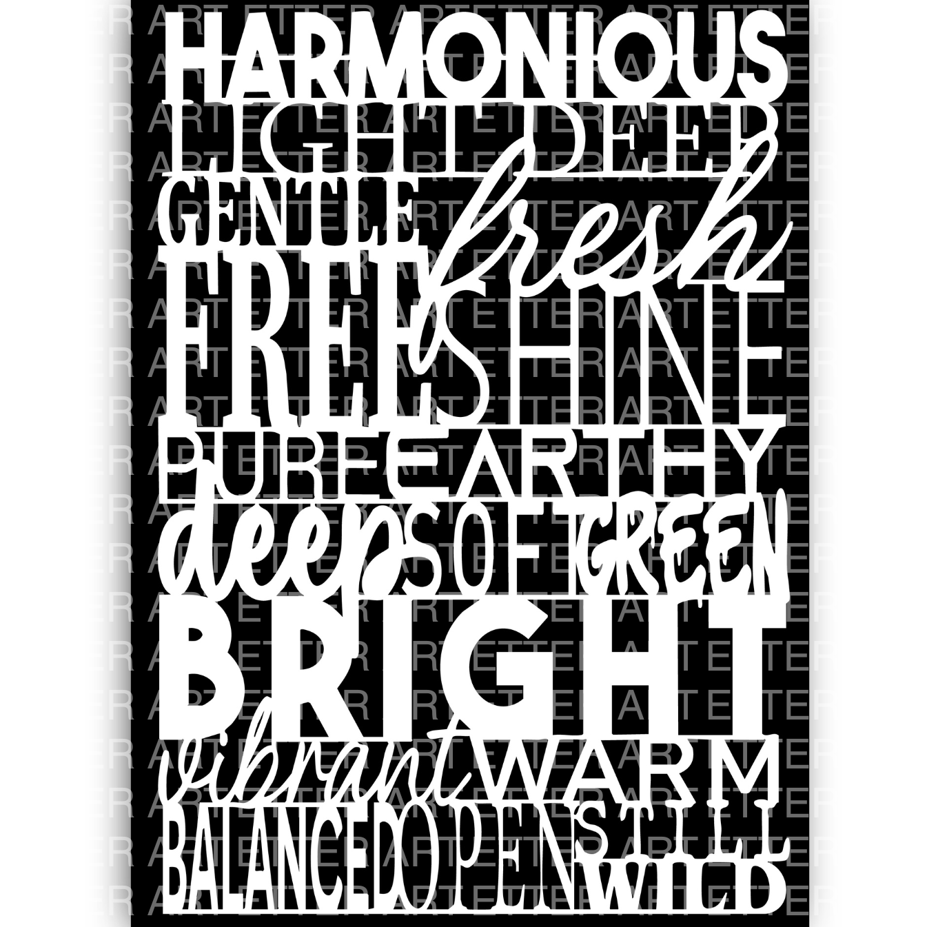 NATURAL SOULWORDS 4 (EN) - 59,4 x 84,1 cm