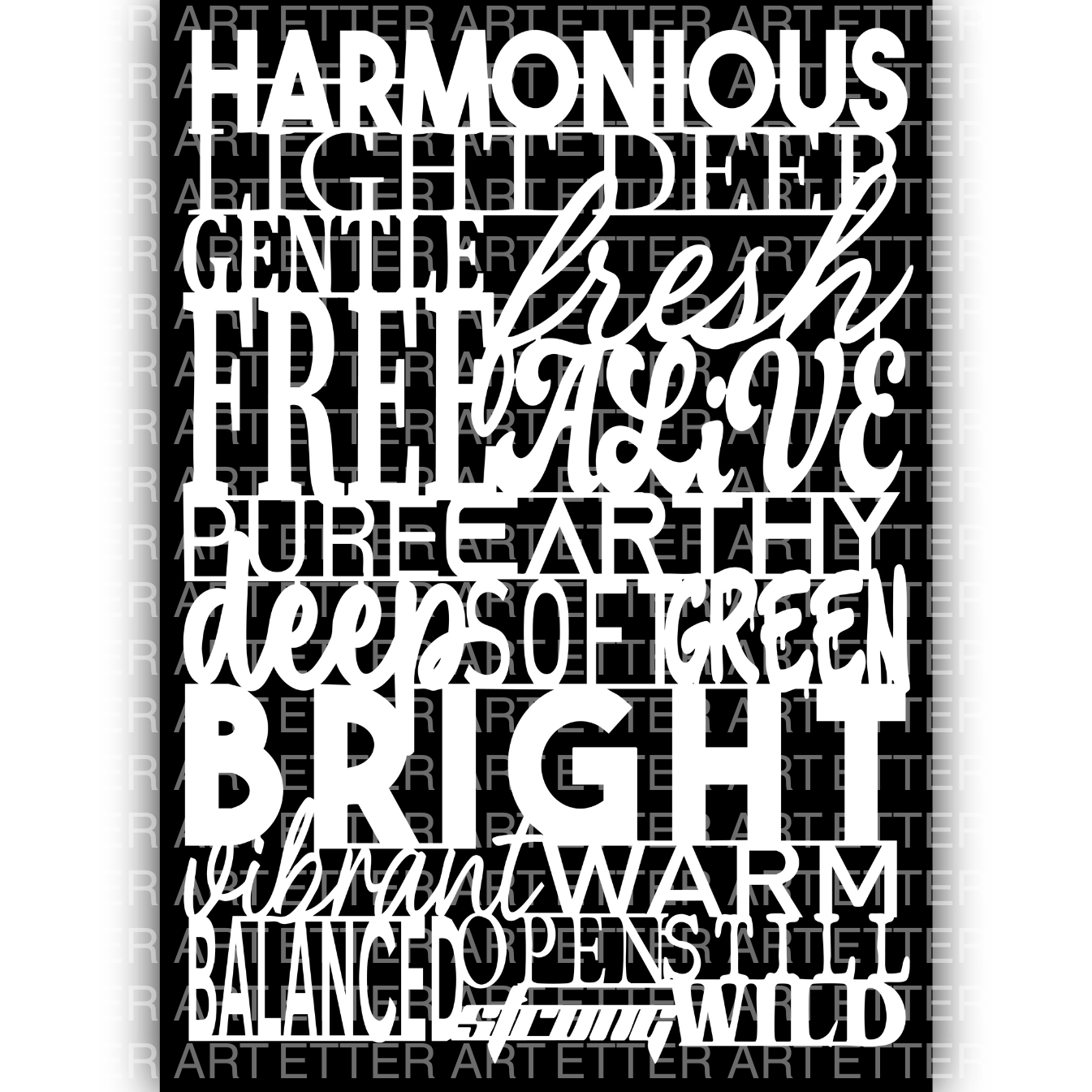 NATURAL SOULWORDS 1 - 42,0 x 59,4 cm