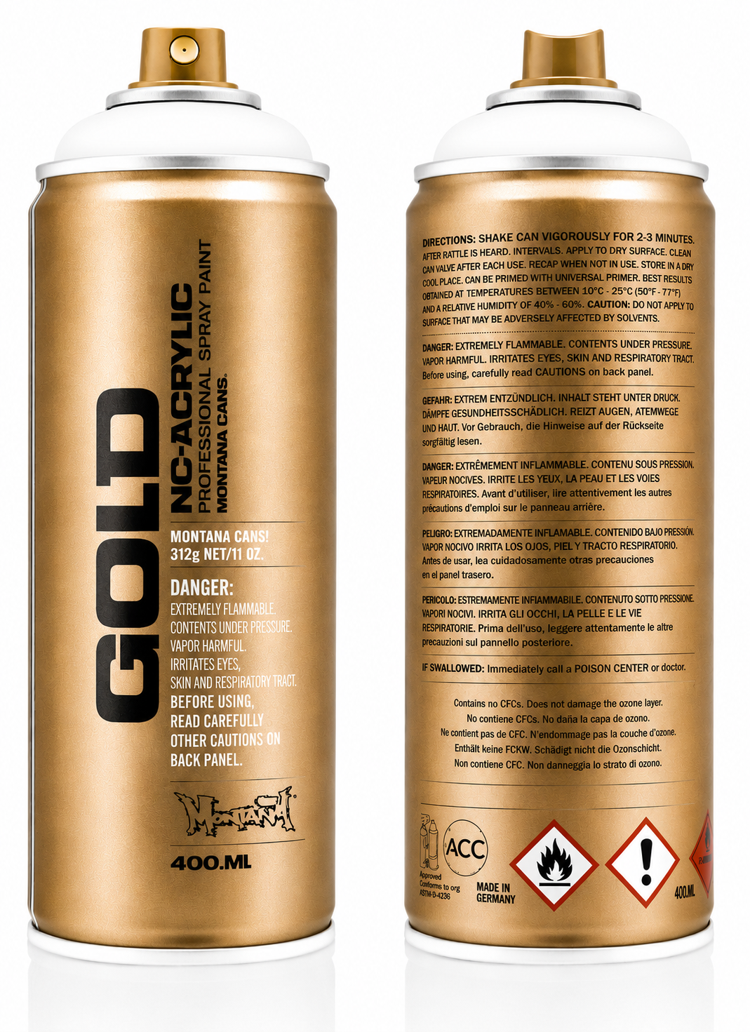 Montana GOLD Spray White 400 ml