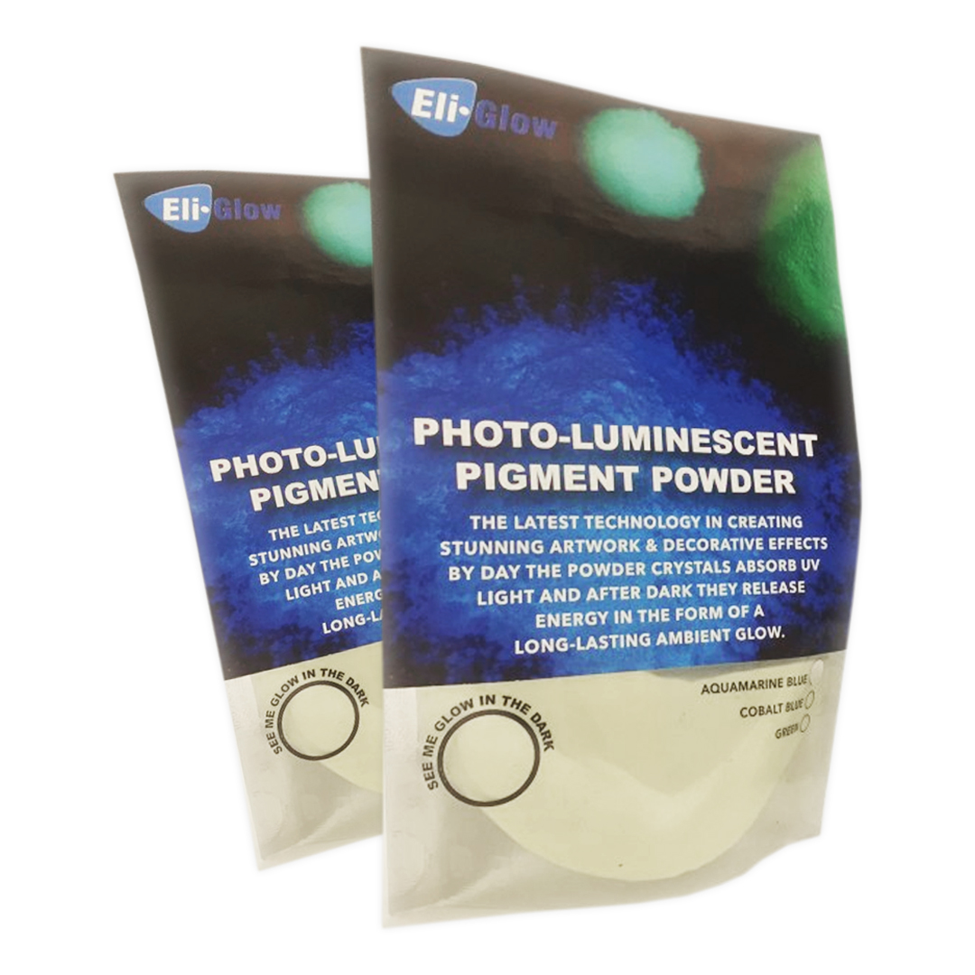 Eli-Glow Luminescent Pigment Powder in 4 Colors