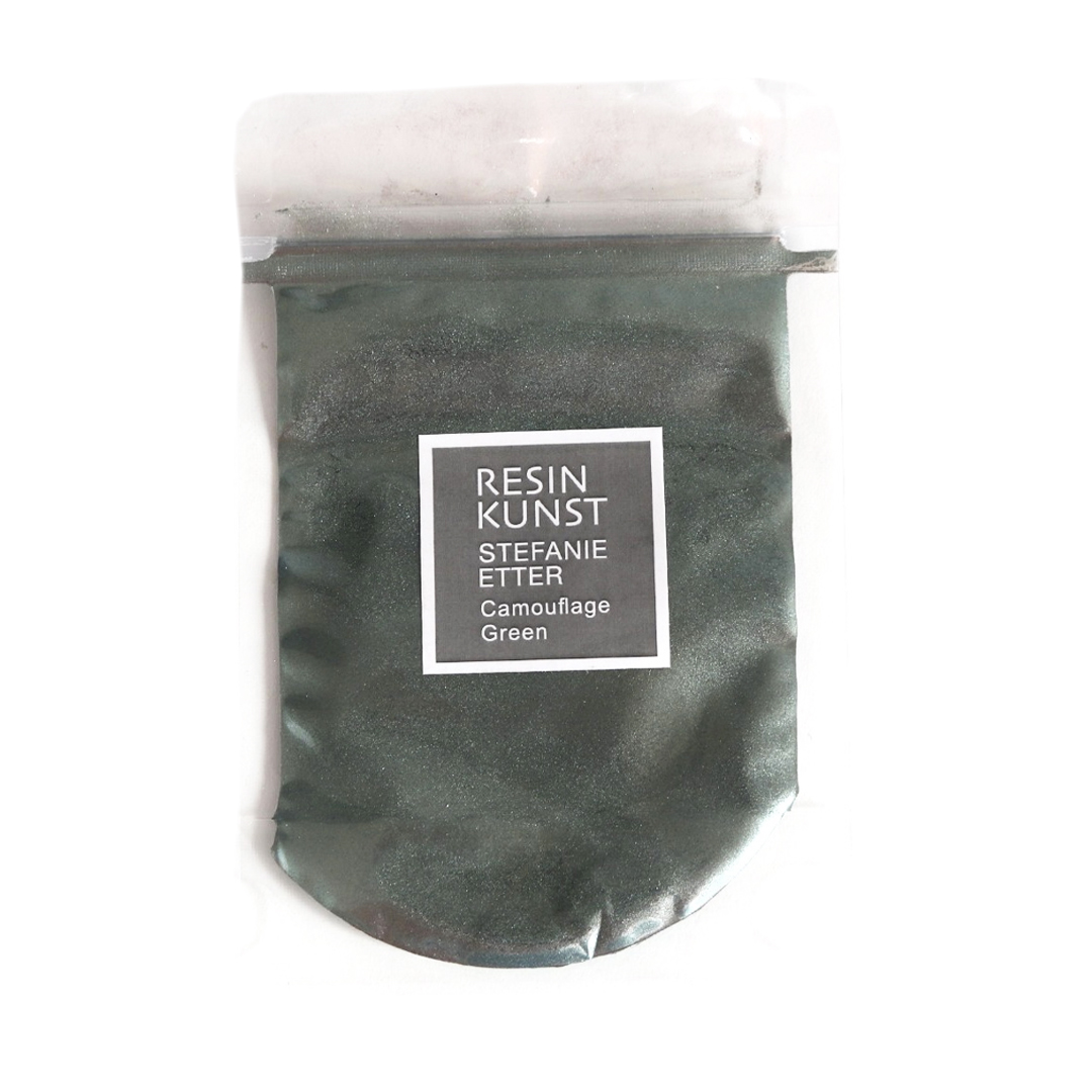 Pearlescent Pigment Powder Camouflage Green 10 g