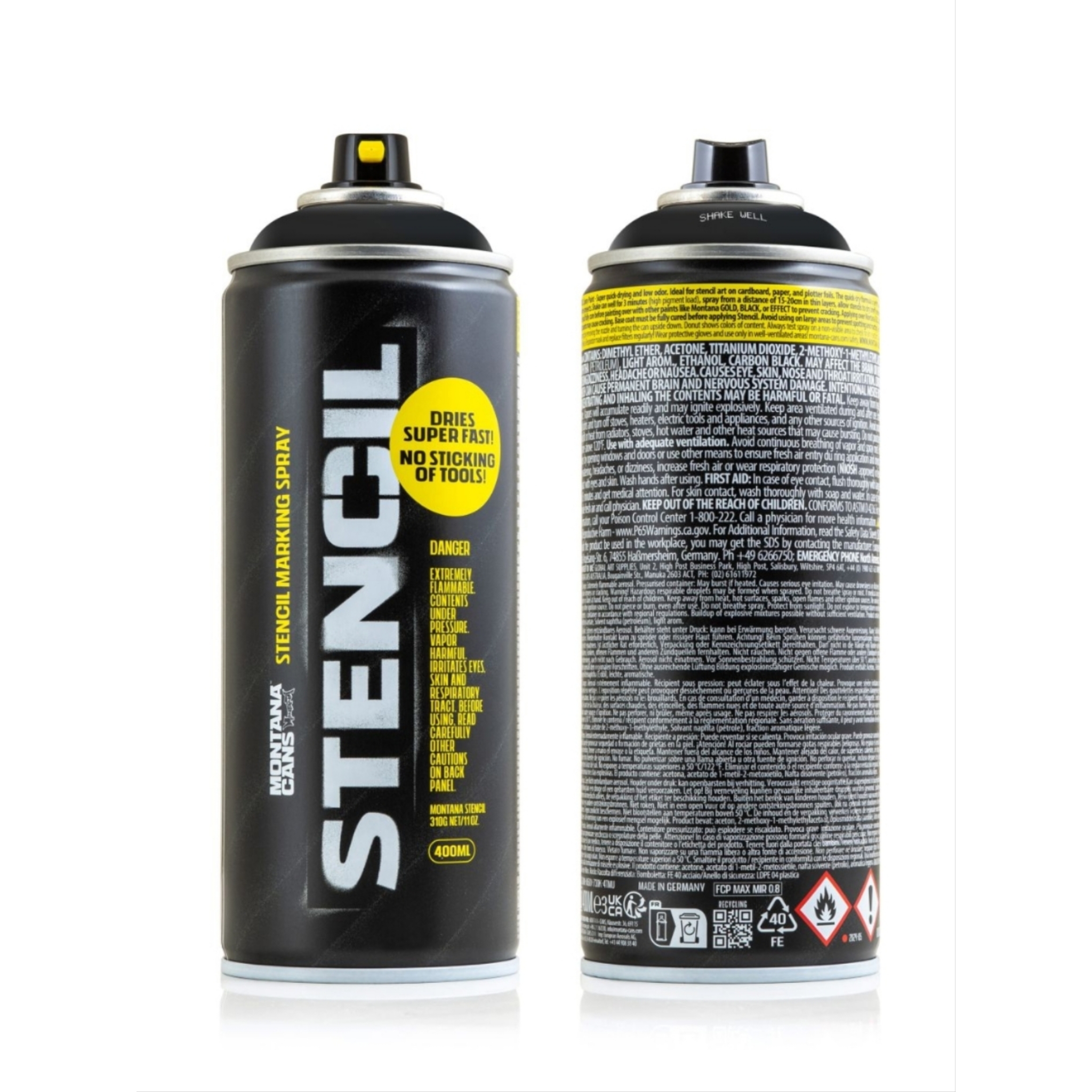 Montana STENCIL Spray Black