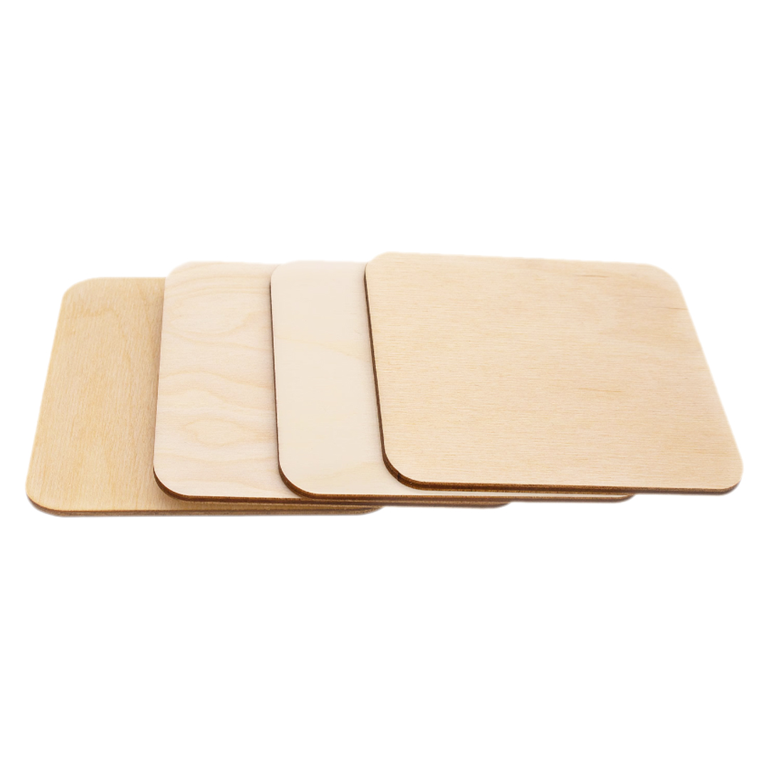 Wooden Coaster Set of 4 (Square)